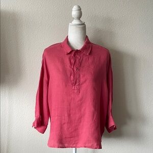 CP Shades Gigi Linen Top